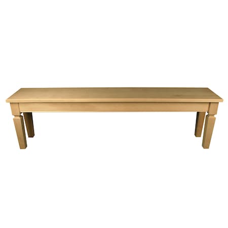 Osborne Wood Products 70 x 14 x 19 Lakeland Bench Kit in Black Walnut PK 55013W
